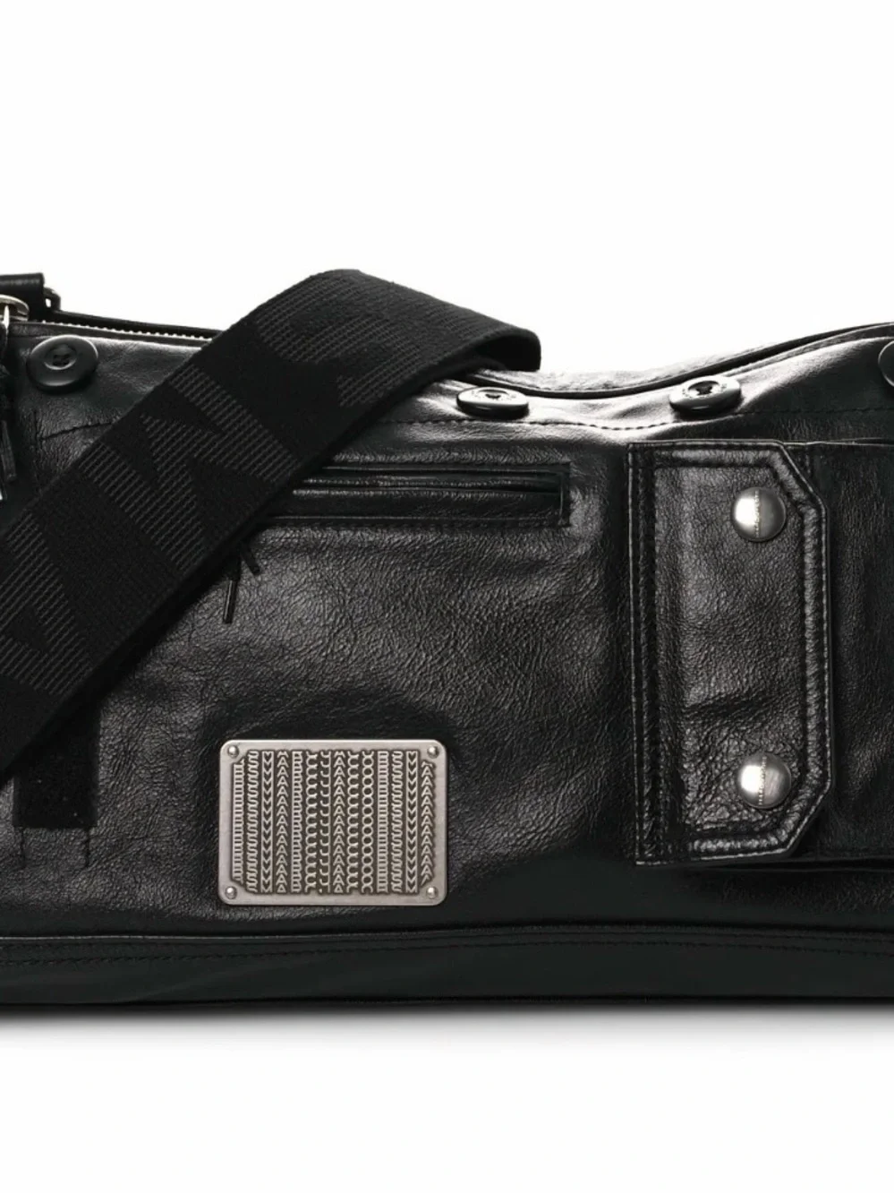 Goatskin The Large Cargo Bag Black - Picture 8 of 8